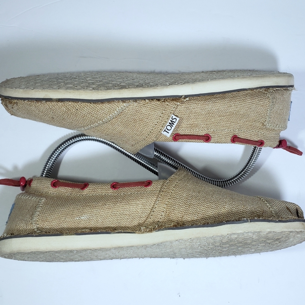 Toms Classic Tan Canvas Slipon Ballet Flats - Picture 3 of 7